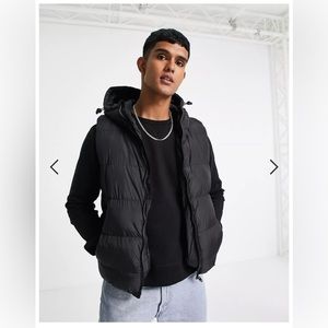 NWT French Connection FCUK Hooded Nylon Puffer Vest